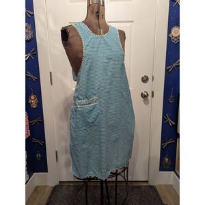 1960s Vintage Handmade Gingham Apron